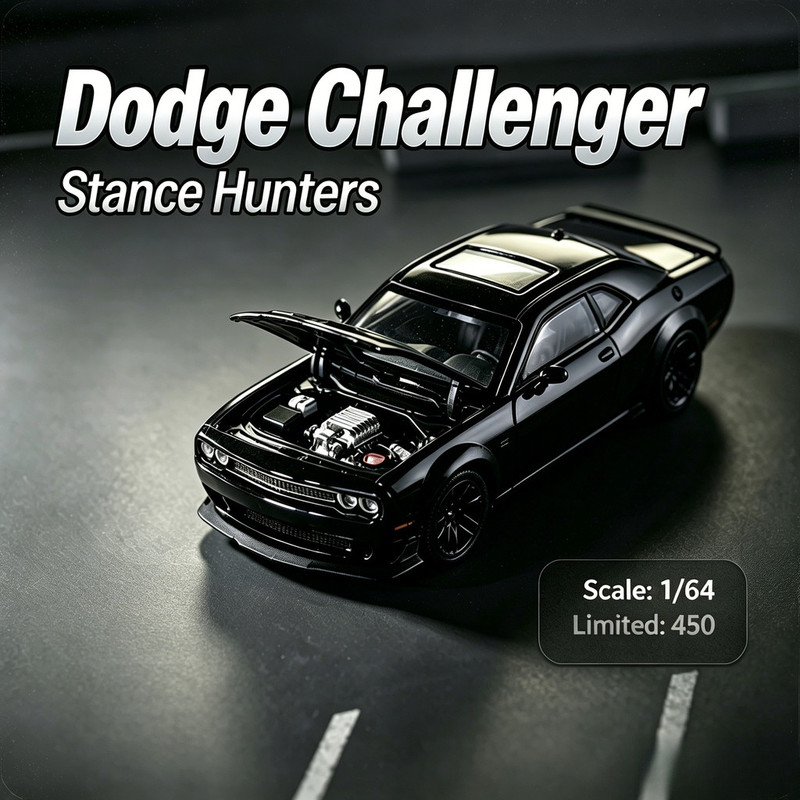 Die Cast Car 1 64 - Stance Hunters-SH 1/64 Dodge SRT Hellcat: